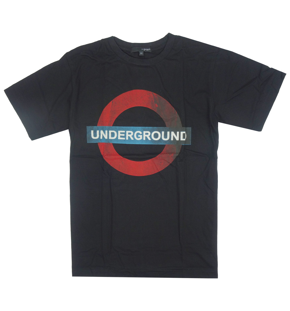 プリントTシャツ UNDERGROUND サークル メンズ/レディース/半袖/おもしろ/おしゃれ grt-0001