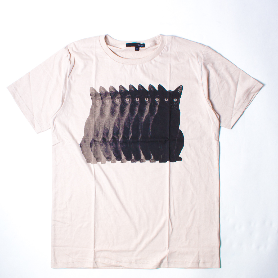 プリントTシャツ Black Cats メンズ/レディース/半袖/おもしろ/おしゃれ grt-0034-c1