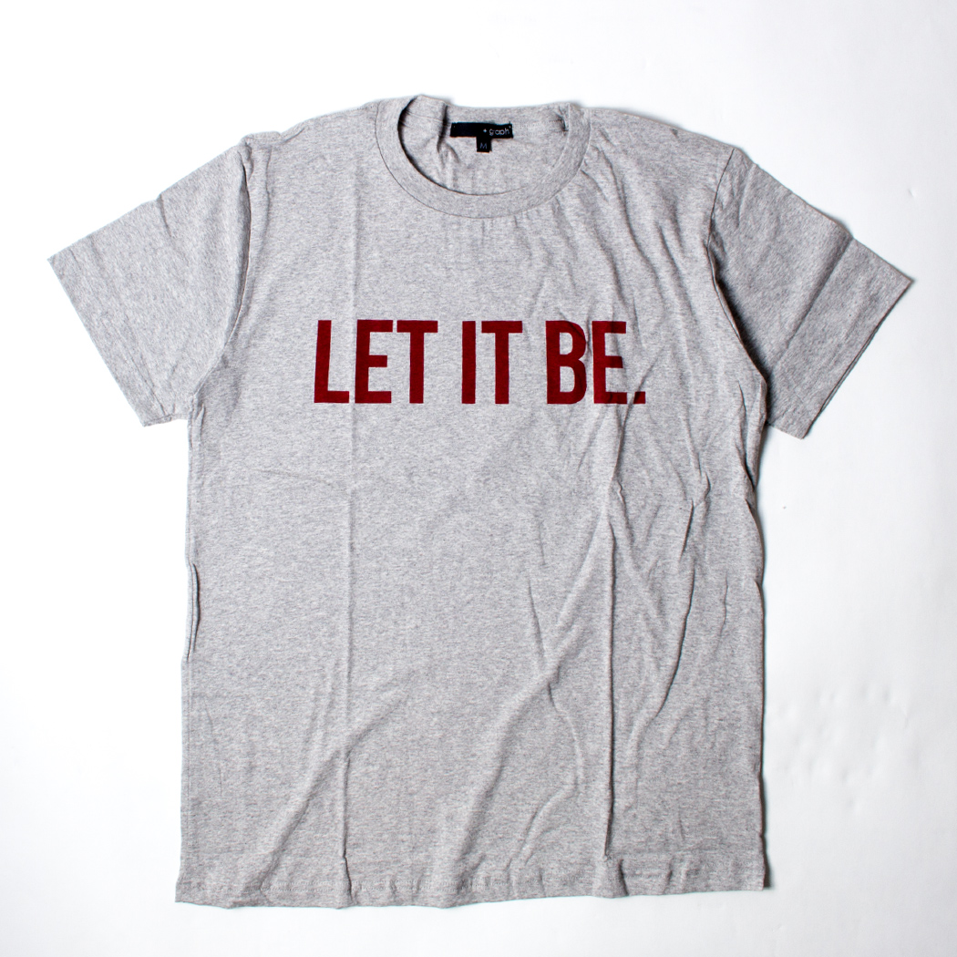 プリントTシャツ Let It Be メンズ/レディース/半袖/おもしろ/おしゃれ grt-0036-c1