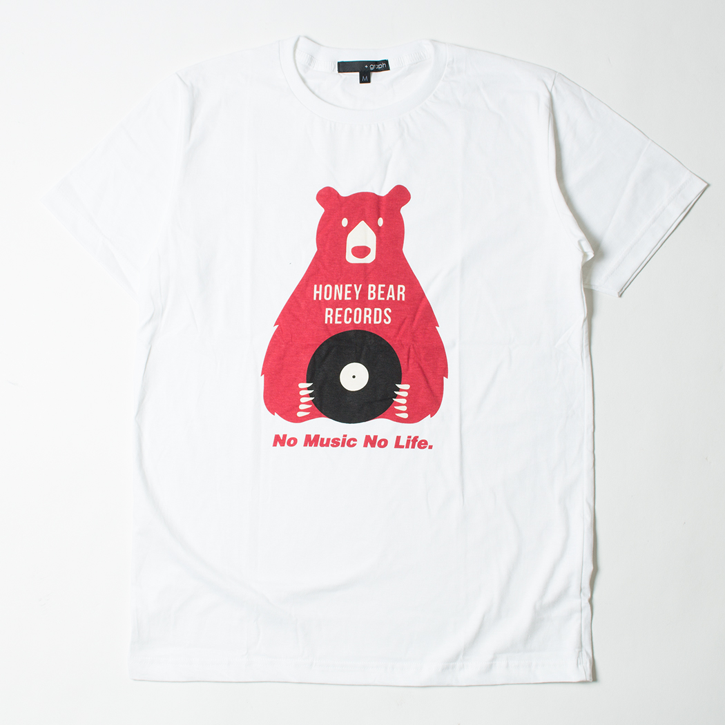 プリントTシャツ HONEY BEAR RECORDS メンズ/レディース/半袖/おもしろ/おしゃれ/ttt-04 grt-0053