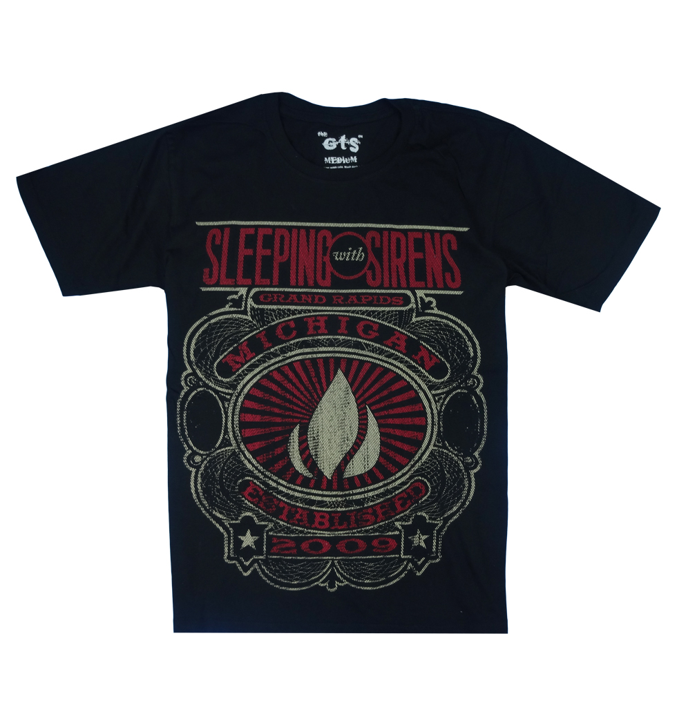 ロックTシャツ Sleeping With Sirens スリーピング ウィズ サイレンス Established 2009 gt2-0214