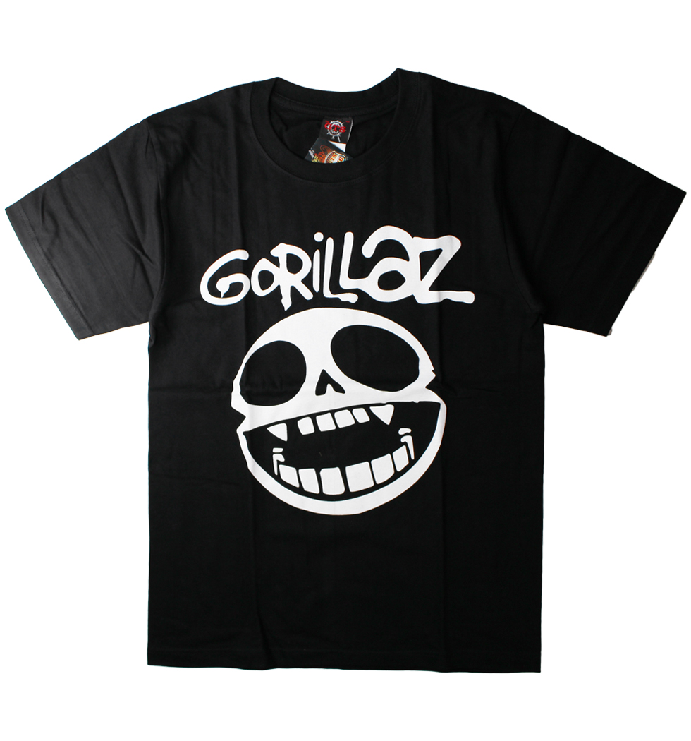ロックTシャツ Gorillaz ゴリラズ Skull gts-0087
