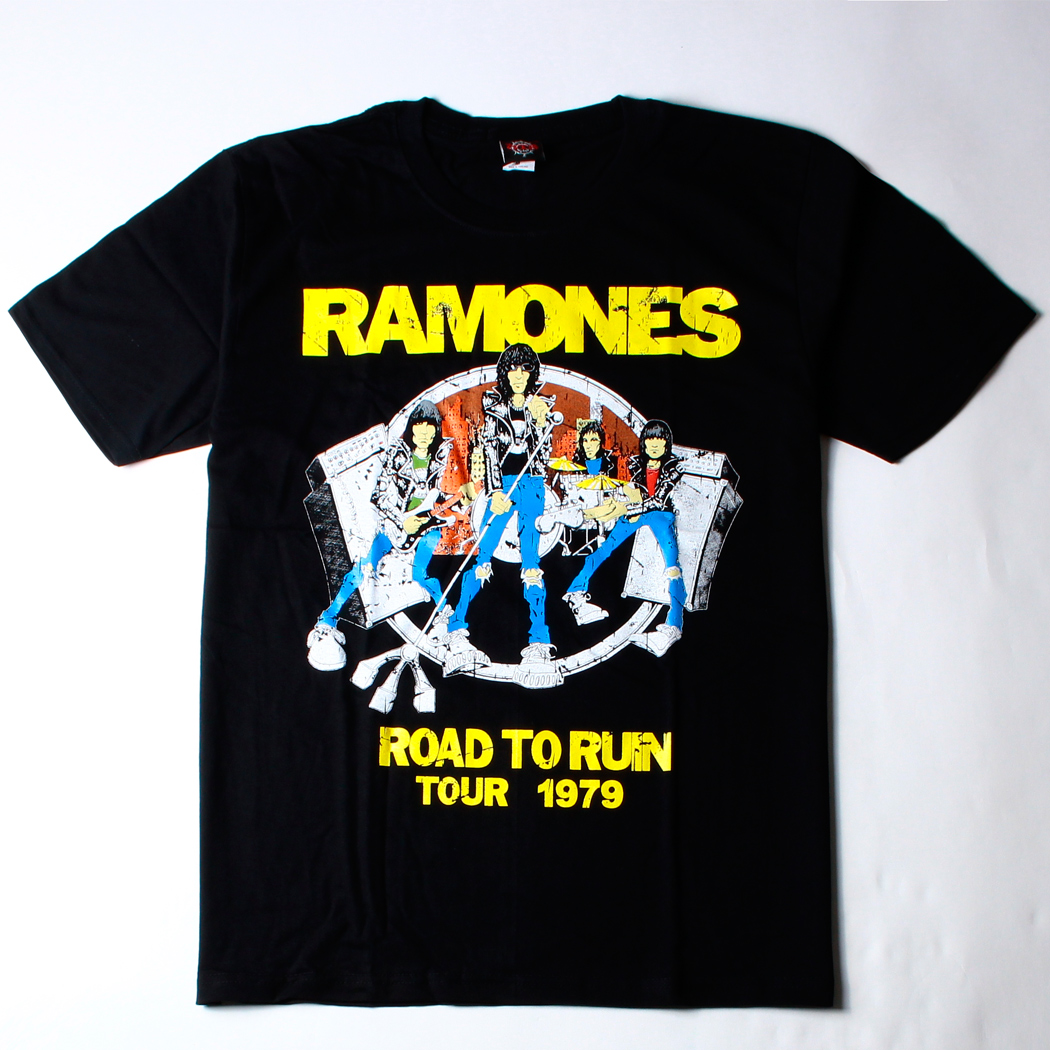 ロックTシャツ Ramones ラモーンズ Road To Ruin Tour 1979 gts-0236
