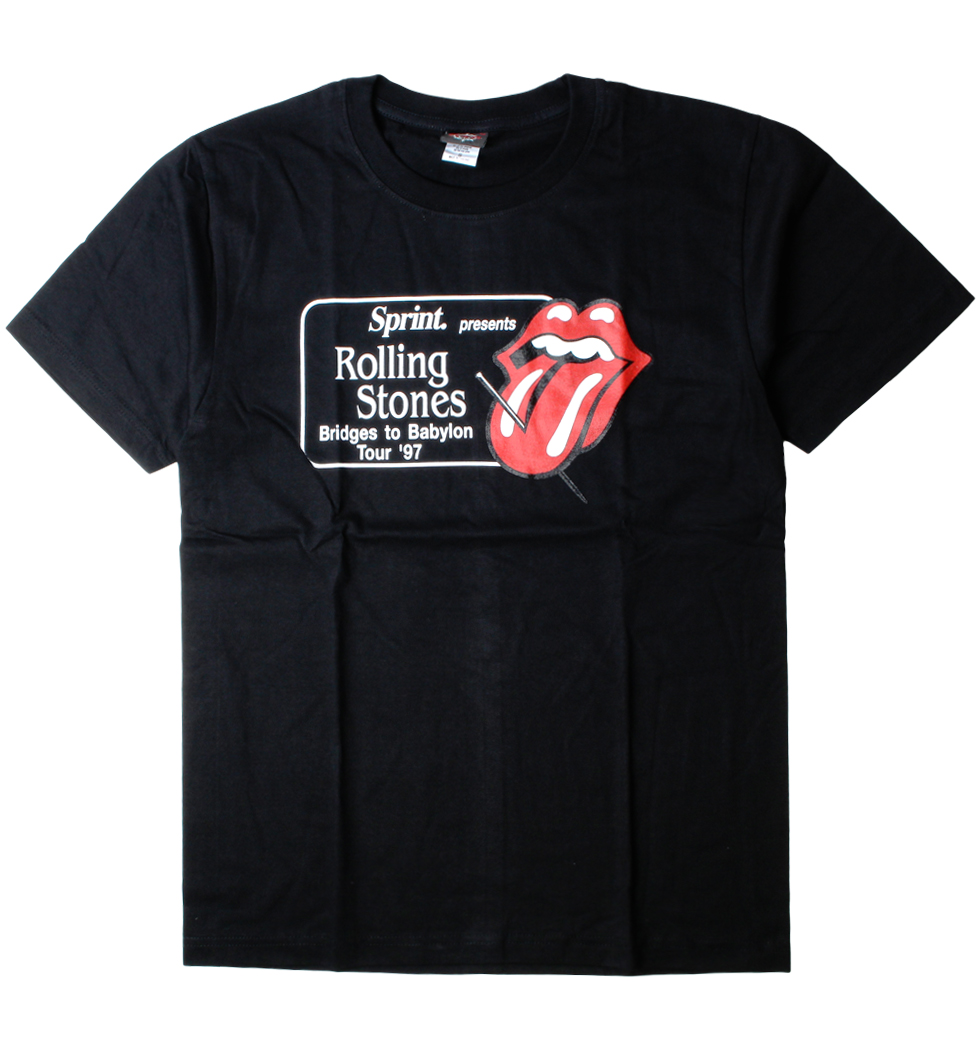 ロックTシャツ The Rolling Stones ザ ローリング ストーンズ Bridges To Babylon Tour '97 舌釘唇 gts-0247