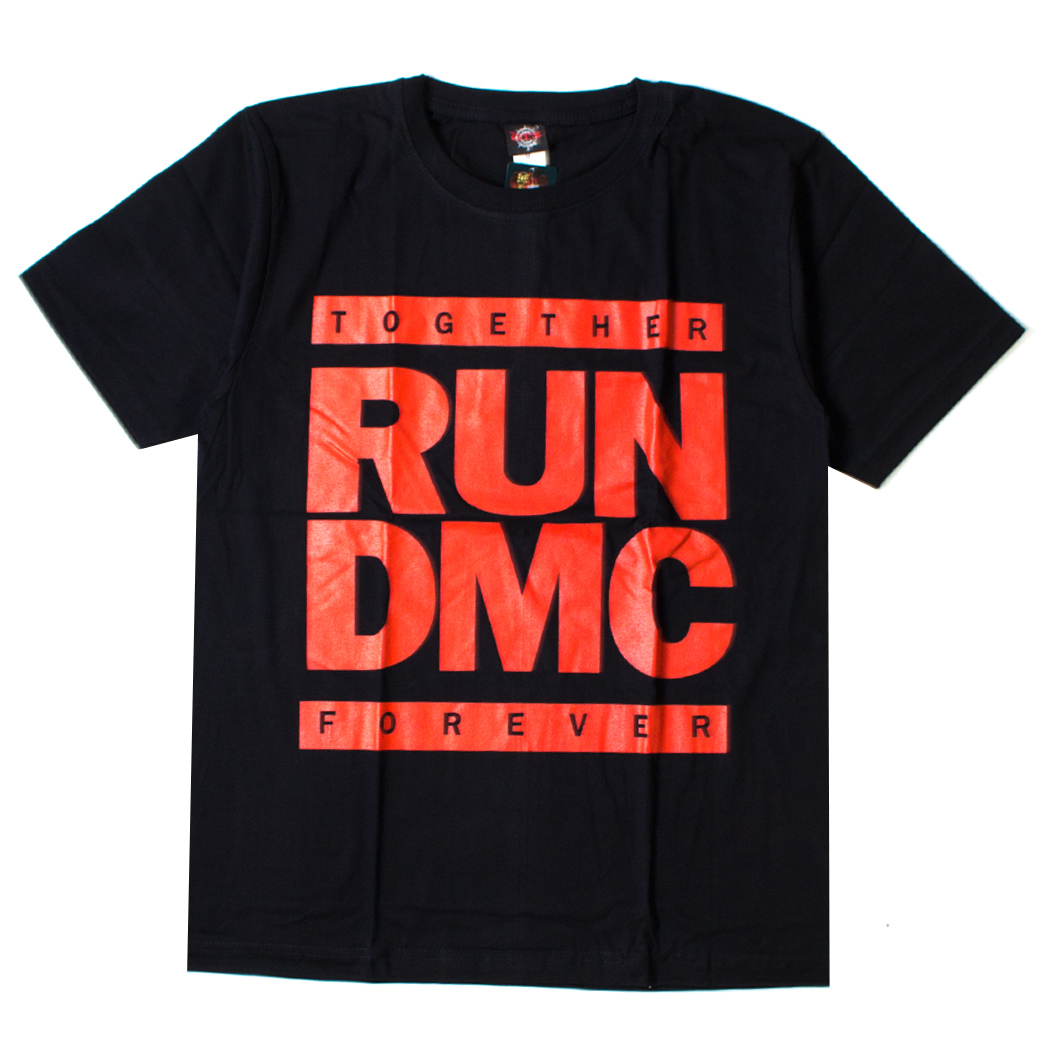 ロックTシャツ RUN DMC レッドカラーロゴ Together Forever gts-0254