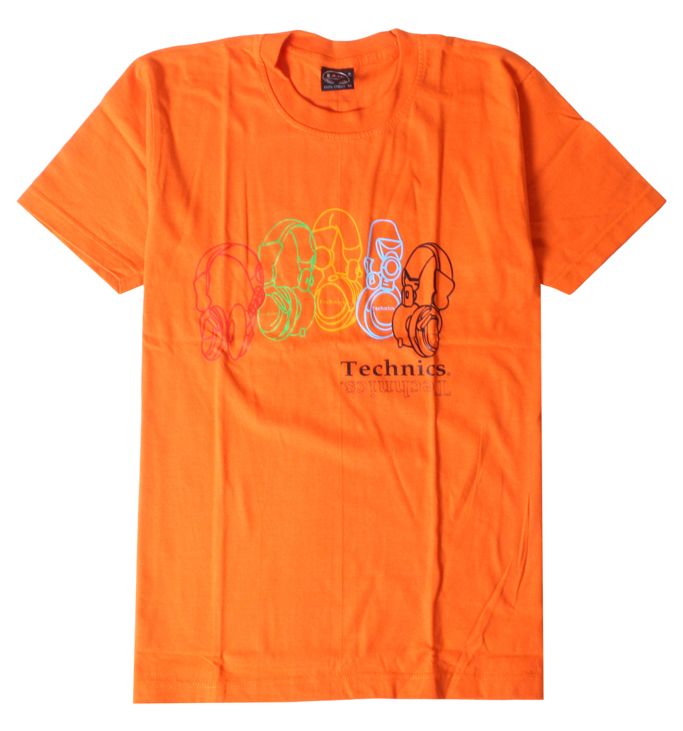 プリントTシャツ Technics ヘッドフォン メンズ/レディース/半袖/おもしろ/おしゃれ hdt-0021-c2(hea-)