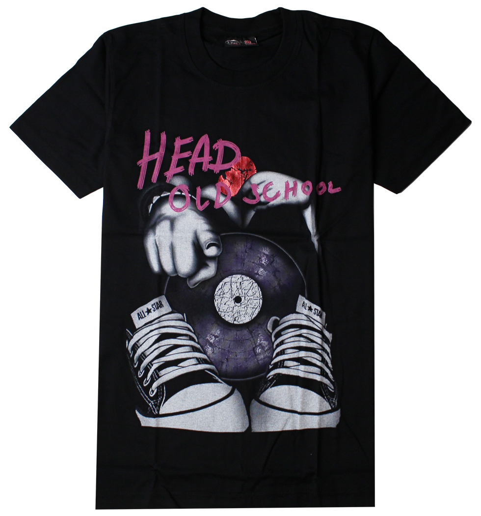 プリントTシャツ Head Old School スニーカー メンズ/レディース/半袖/おもしろ/おしゃれ hdt-0068(hea-)