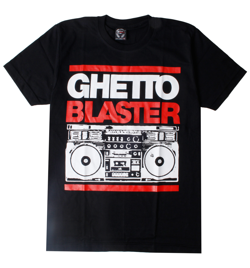 プリントTシャツ Ghetto Blaster メンズ/レディース/半袖/おもしろ/おしゃれ hdt-0113(hea-)