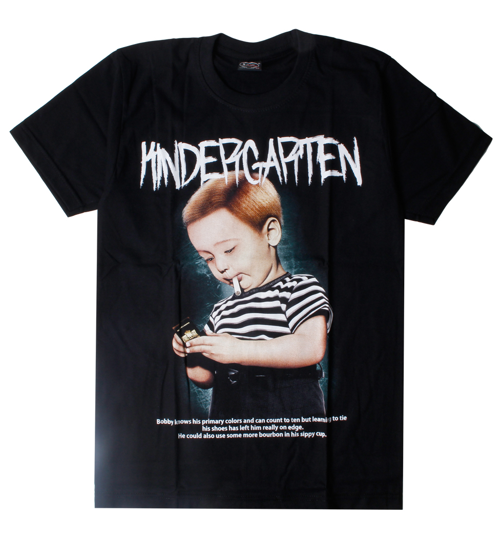 プリントTシャツ kindergarten 煙草 メンズ/レディース/半袖/おもしろ/おしゃれ hdt-0115(hea-)