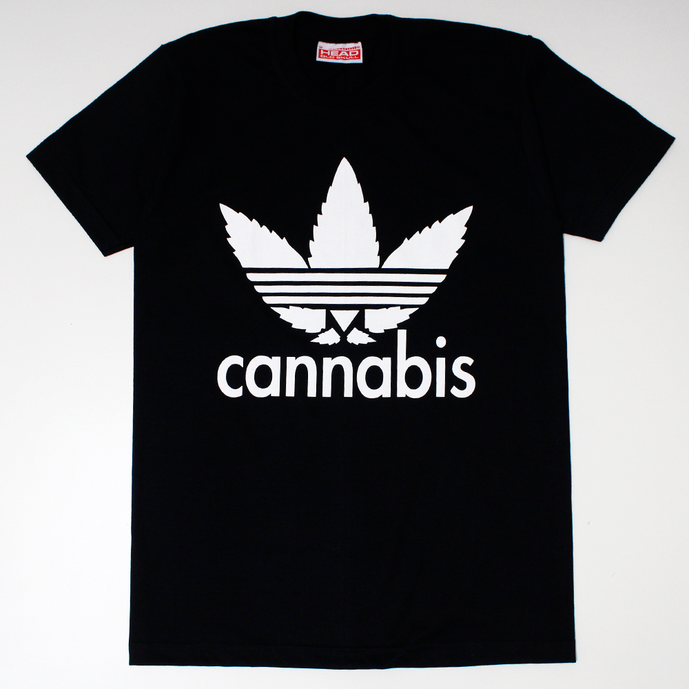 デザインTシャツ Cannabis メンズ/レディース/半袖/おもしろ/おしゃれ hrt-0046(hea-)