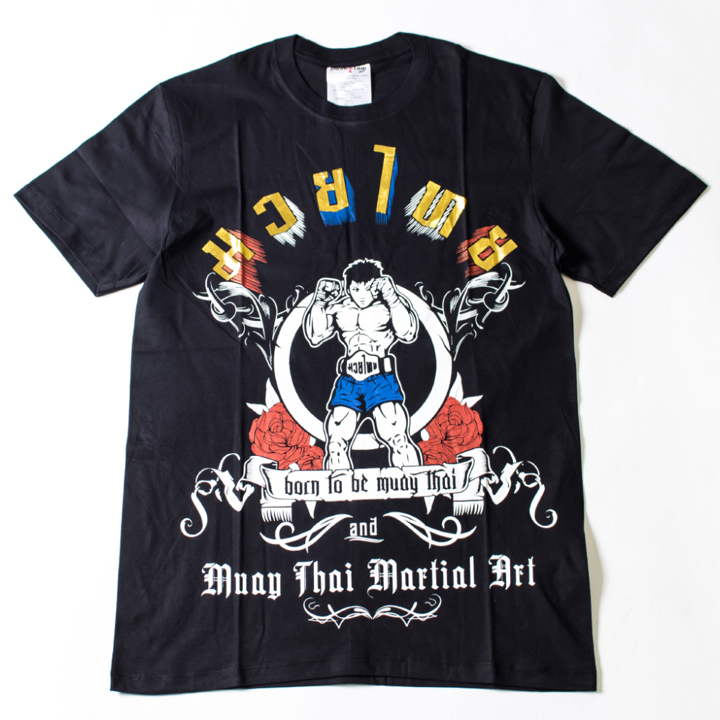 Muay Thai ムエタイ プリントTシャツ メンズ/レディース/半袖/半そで/カットソー/デザイン jet-0039