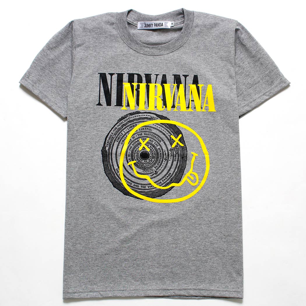ロックTシャツ Nirvana ニルヴァーナ ニコちゃん×サークル jp2-0003