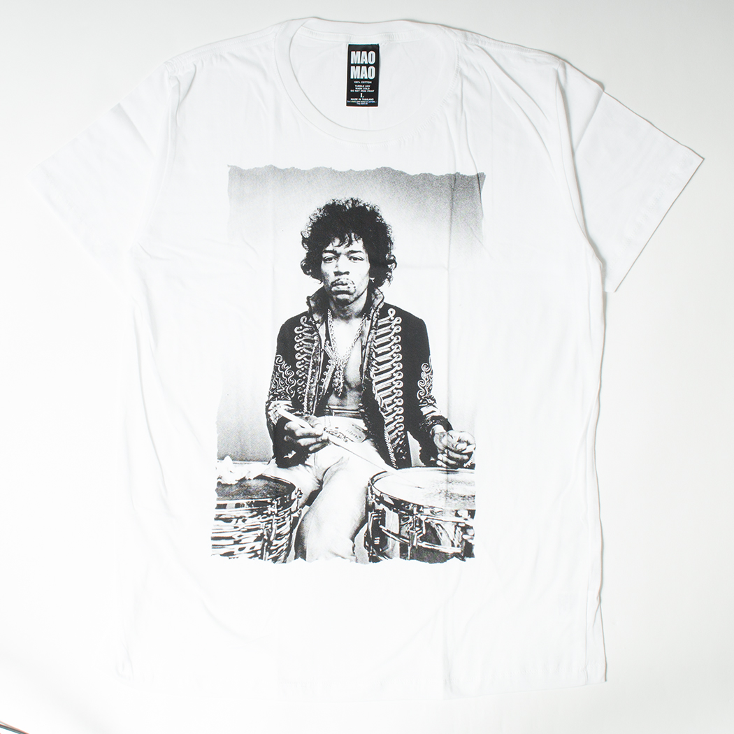 プリントTシャツ ジミヘン Jimi Hendrix メンズ/レディース/半袖/Tシャツ/半袖Tシャツ/プリント/秋 mao-0017
