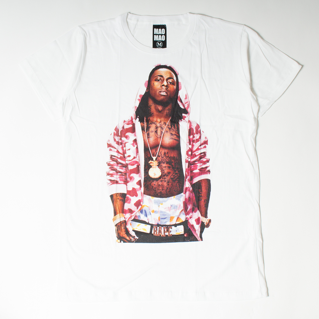 プリントTシャツ Lil Wayne リル ウェイン メンズ/レディース/半袖/Tシャツ/半袖Tシャツ/プリント/秋 mao-0022