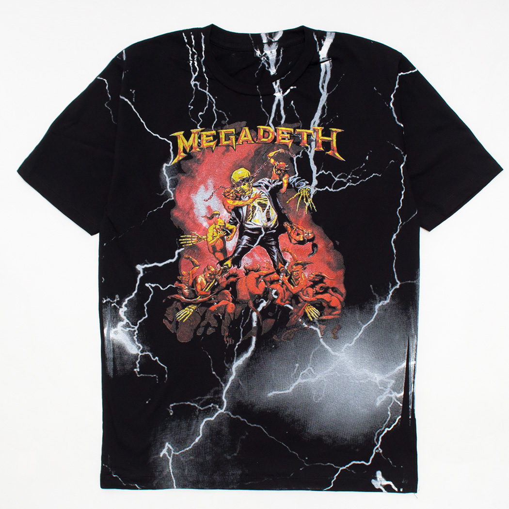 ロックTシャツ Megadeth メガデス Damage inco mf2-0036