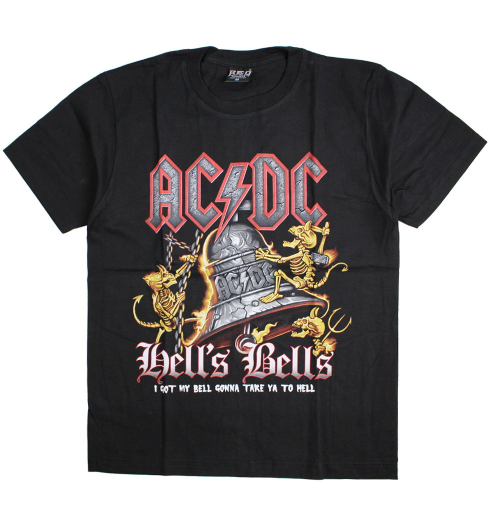 ロックTシャツ AC/DC エーシーディーシー I Got Bell Gonna Take Ya To Hell reo-0054