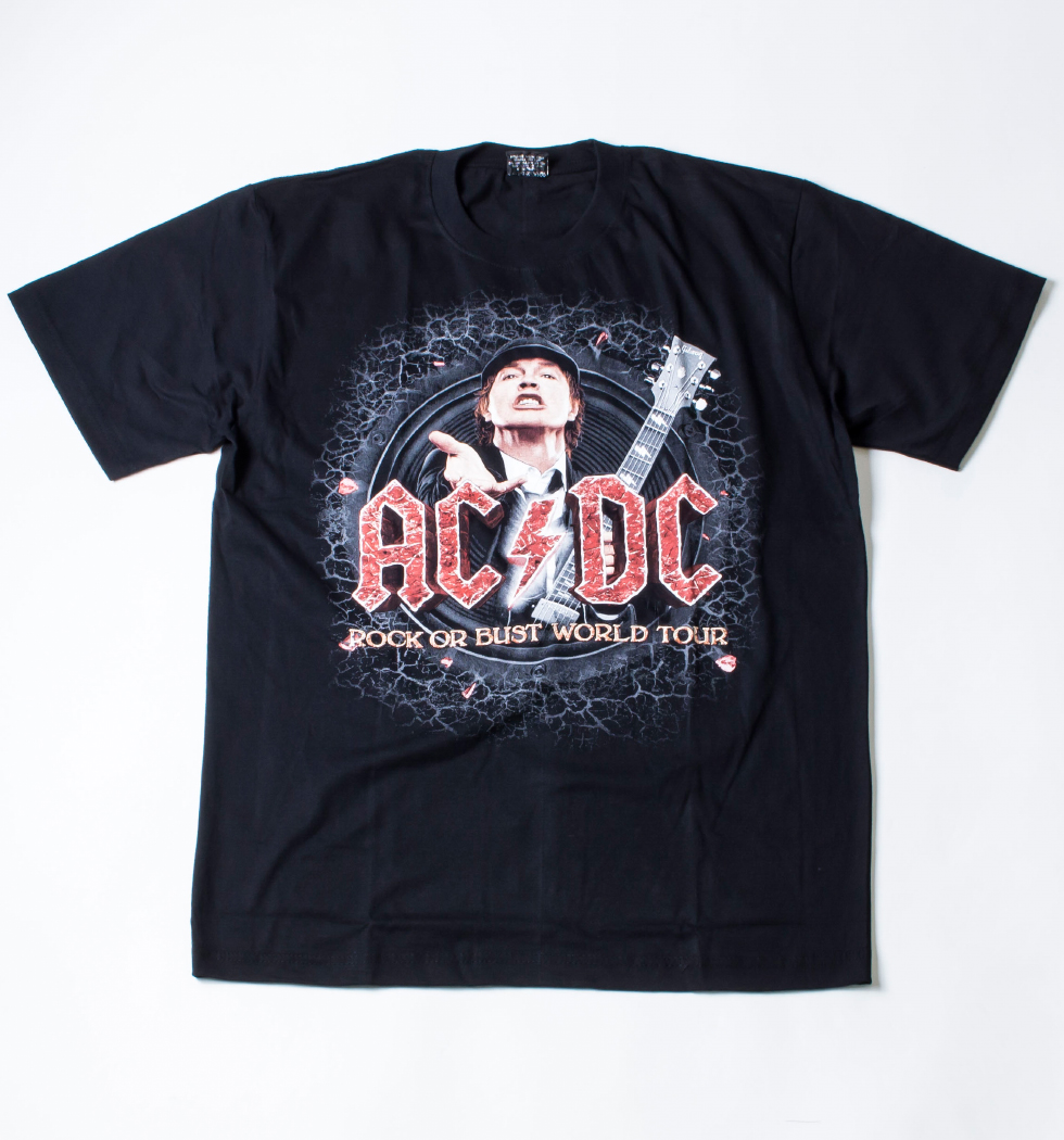 ロックTシャツ AC/DC エーシーディーシー ROOK OR BUST WORLD TOUR reo-0310
