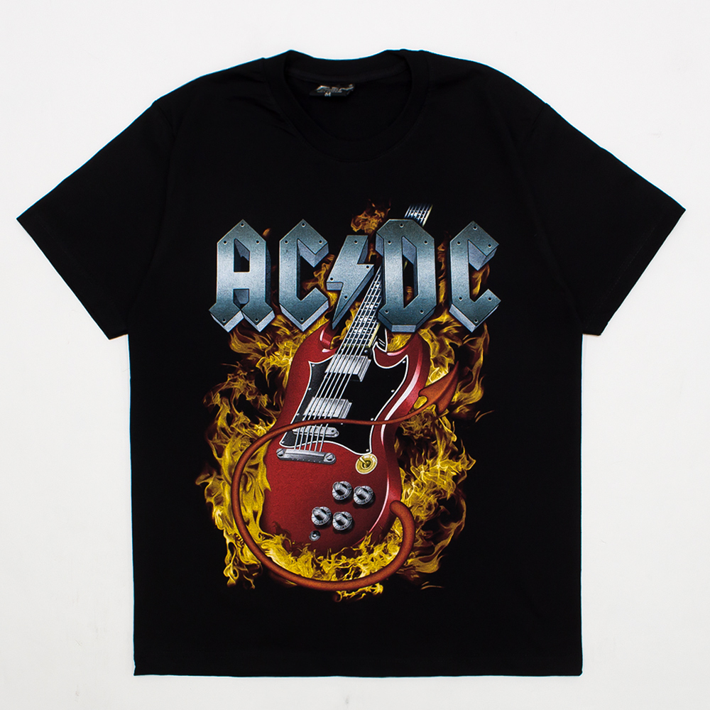 ロックTシャツ AC/DC エーシーディーシー デビルギター reo-0337