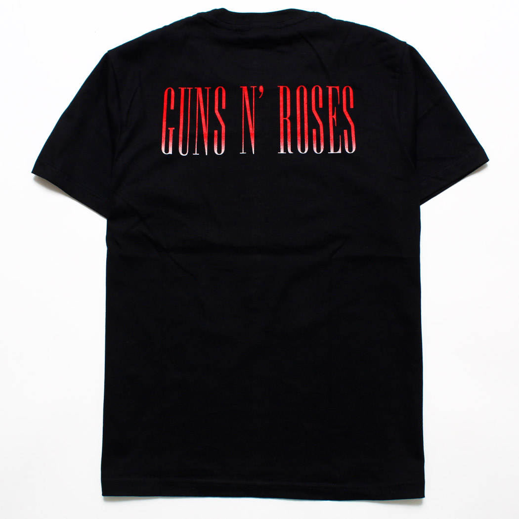 ロックTシャツ GUNS N' ROSES ガンズ・アンド・ローゼズ 薔薇と銃 reo