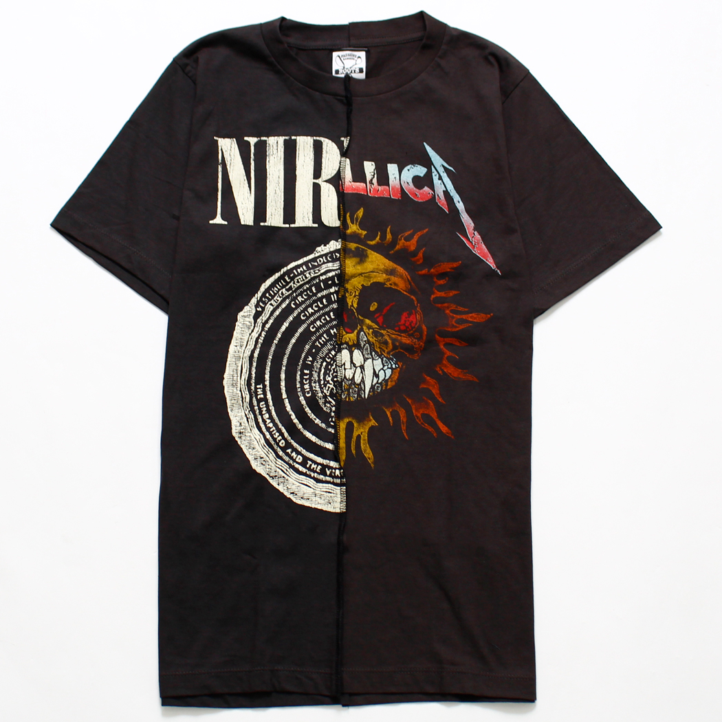 リメイクTシャツ Nirvana ニルヴァーナ Metallica メタリカ rot-1002