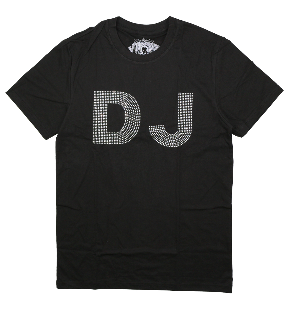 ラインストーン ロックTシャツ DJ rst-0057