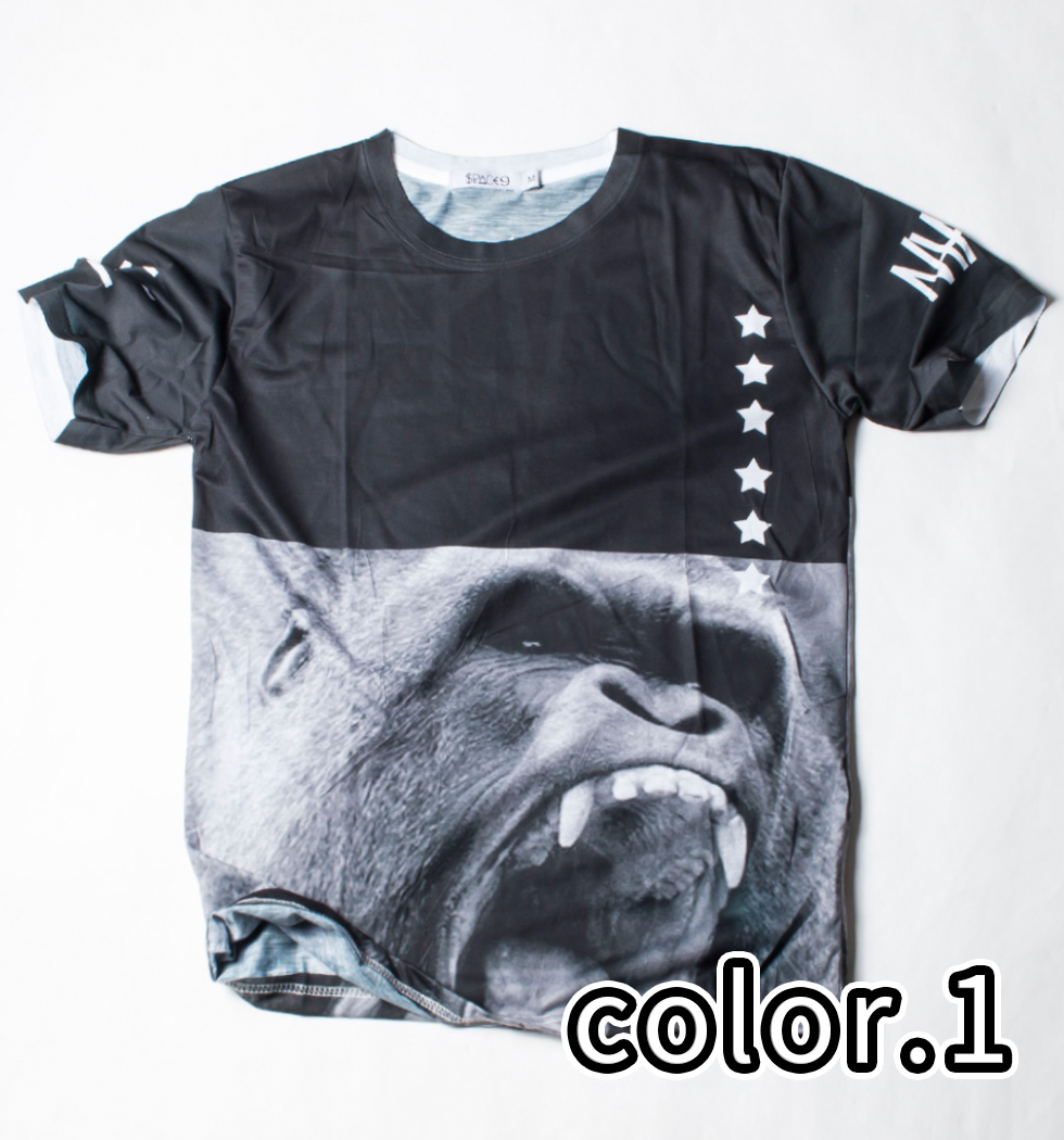 Space9 Tシャツ ゴリラ カットソー/トップス/インナー/グラフィック /ハロウィン spt-0014