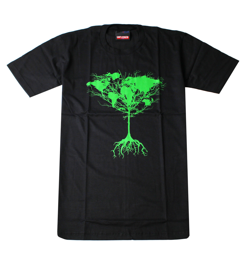 プリントTシャツ Tree of earth 世界樹 メンズ/レディース/半袖/おもしろ/おしゃれ udt-0021(unf-)