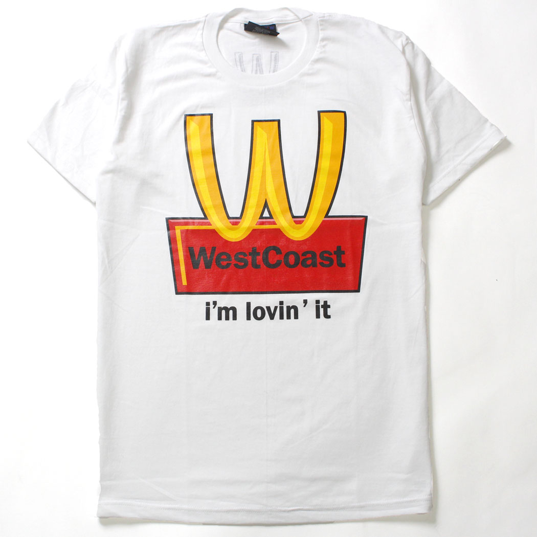 デザインTシャツ WestCoast I'm lovin' it メンズ/レディース/半袖/おもしろ/おしゃれ udt-0047 (unf-)