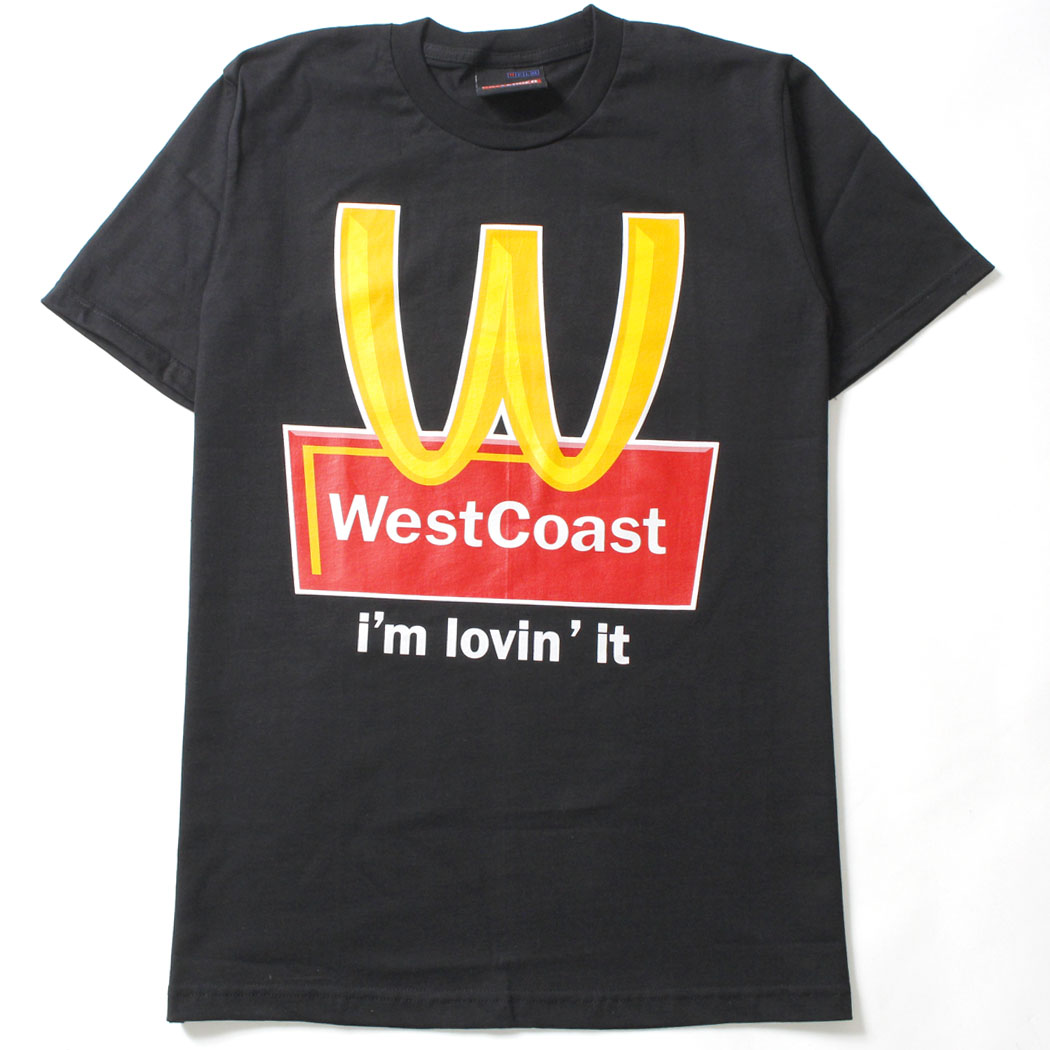 デザインTシャツ WestCoast I'm lovin' it メンズ/レディース/半袖/おもしろ/おしゃれ udt-0048 (unf-)