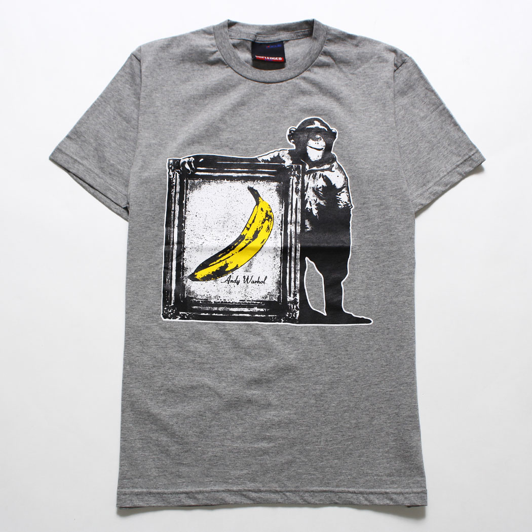 デザインTシャツ Andy Warhol バナナ メンズ/レディース/半袖/おもしろ/おしゃれ udt-0055 (unf-)