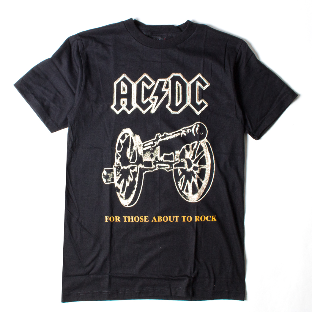 ロックTシャツ AC/DC エーシーディーシー FOR THOSE ABOUT TO ROCK wft-0003