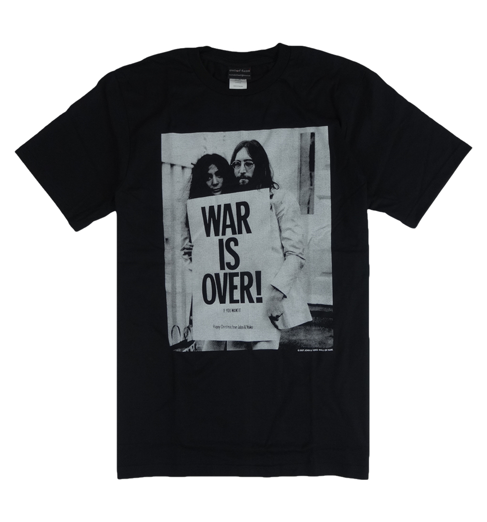 ロックTシャツ The Beatles ザ ビートルズ ジョン＆ヨーコ WAR IS OVER wft-0026