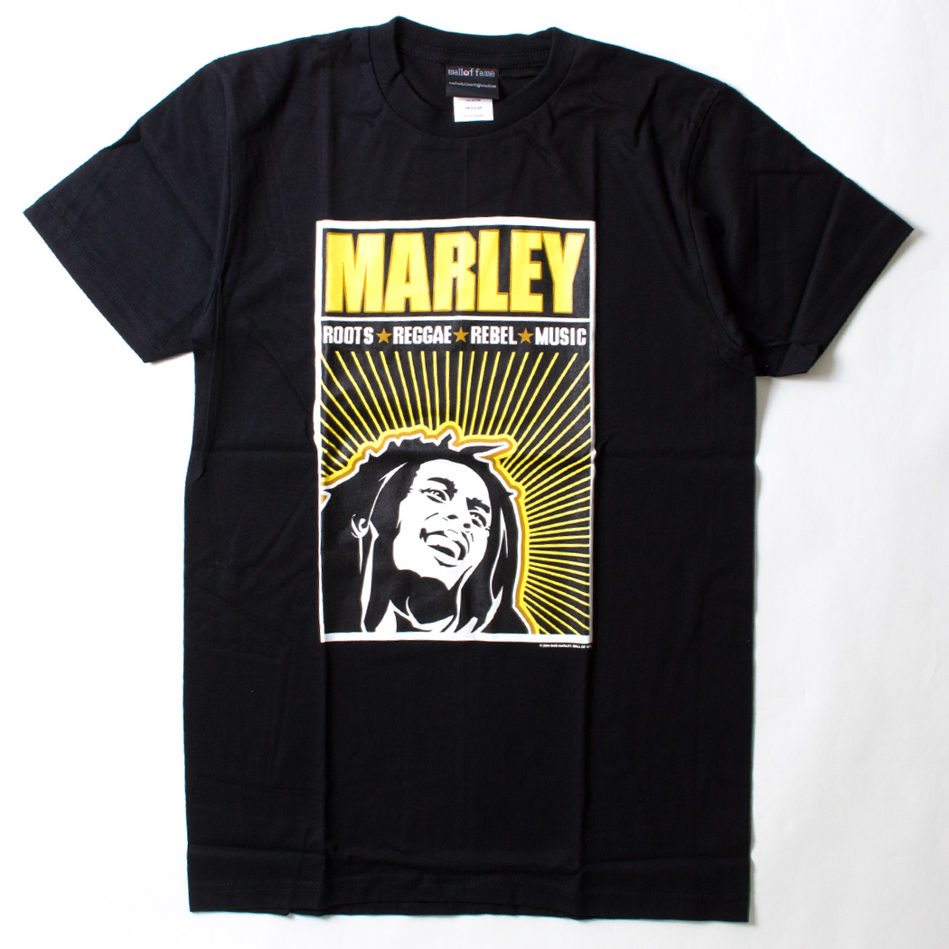ロックTシャツ Bob Marley ボブ マーリー ROOTS REGGAE REBEL MUSIC wft-0061