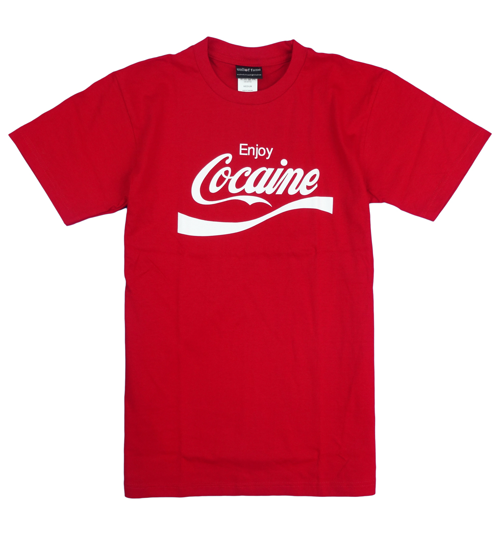 デザイン おもしろ TシャツEnjoy Cocaine エンジョイ コカイン wft-0104-c1