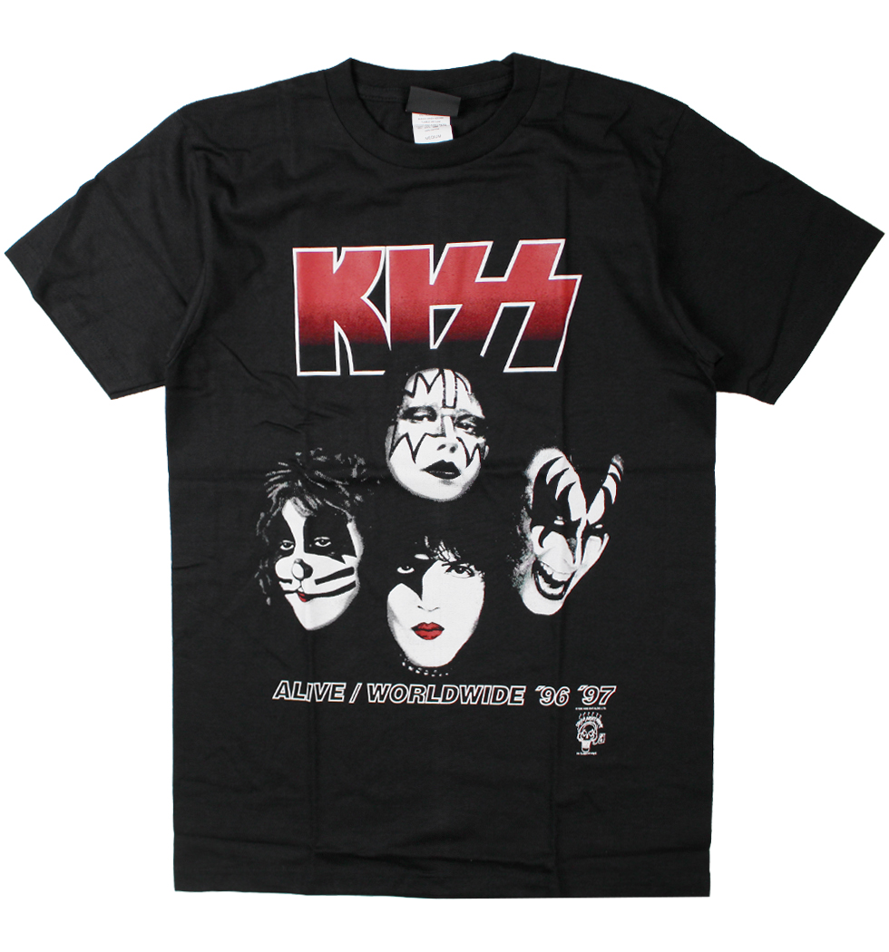 ロックTシャツ Kiss キッス Alive Worldwide'96'97 wft-0163