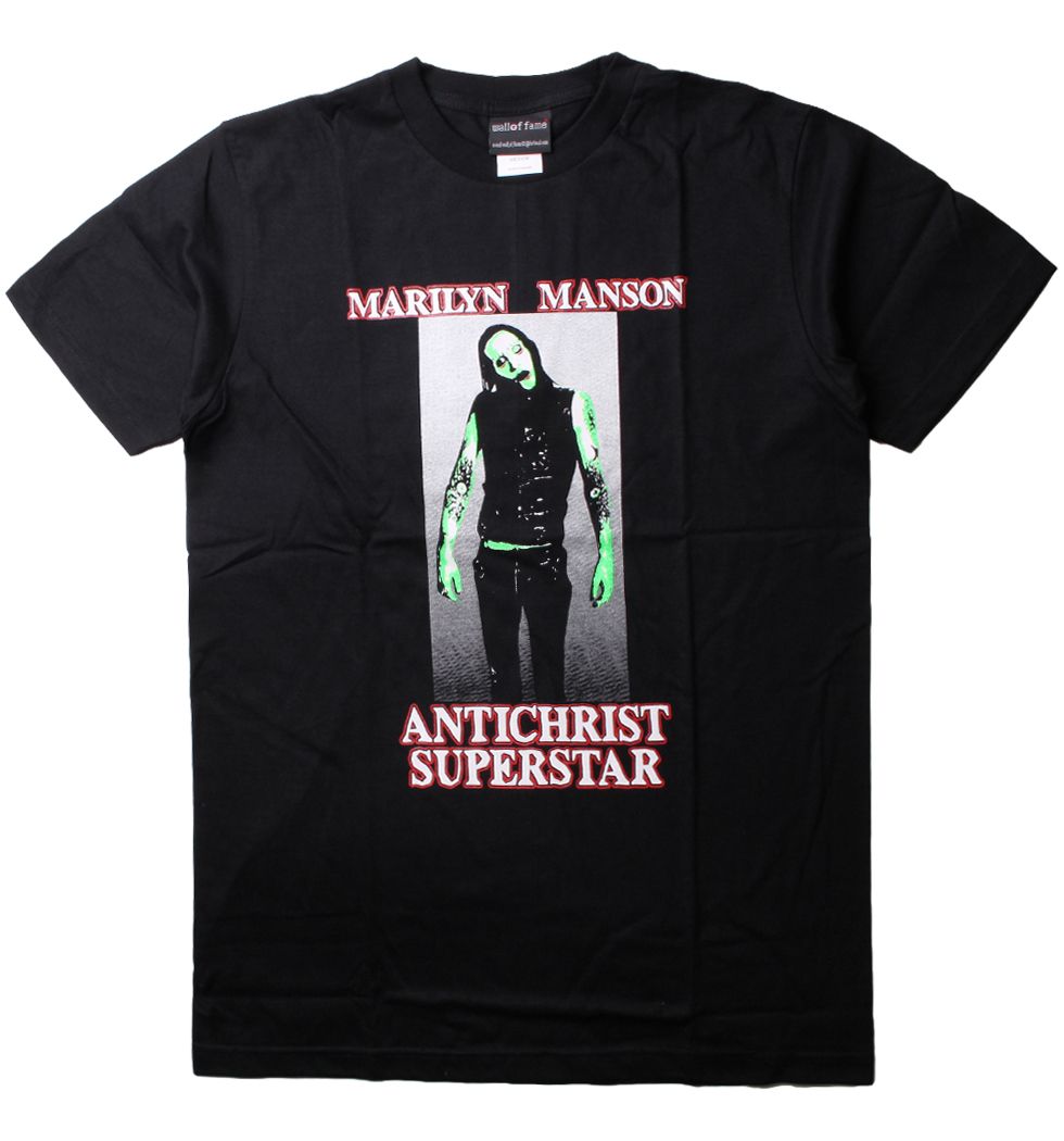 ロックTシャツ Marilyn Manson マリリン マンソン ANTICHRIST SUPERSTAR wft-0190