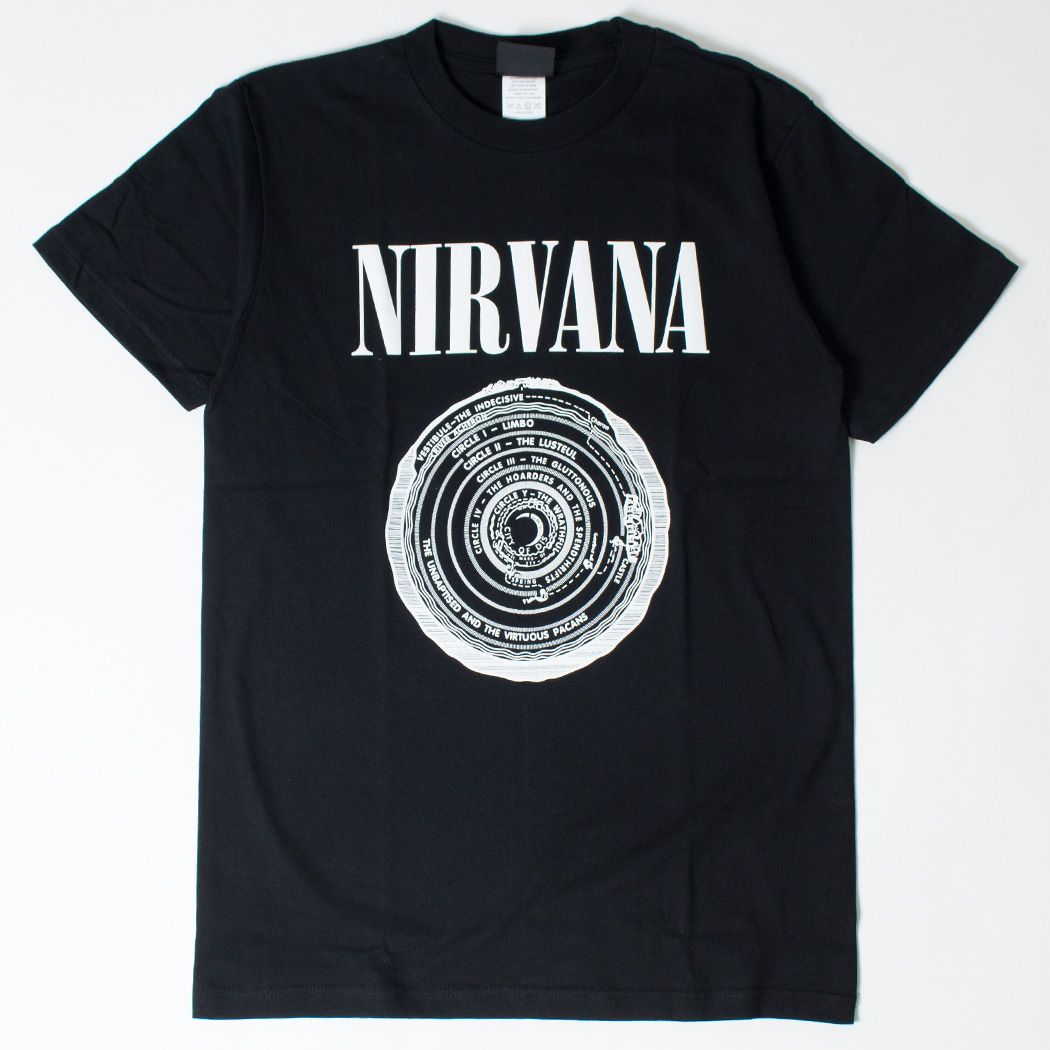 ロックTシャツ Nirvana ニルヴァーナ サークル wft-0232