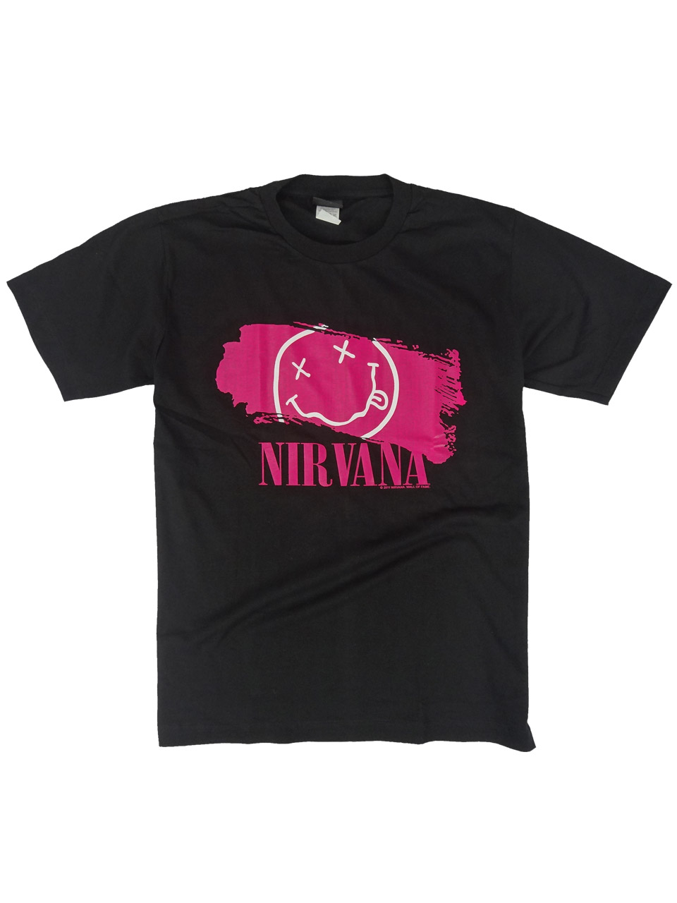 ロックTシャツ Nirvana ニルヴァーナ ペインティングニコちゃん wft-0248