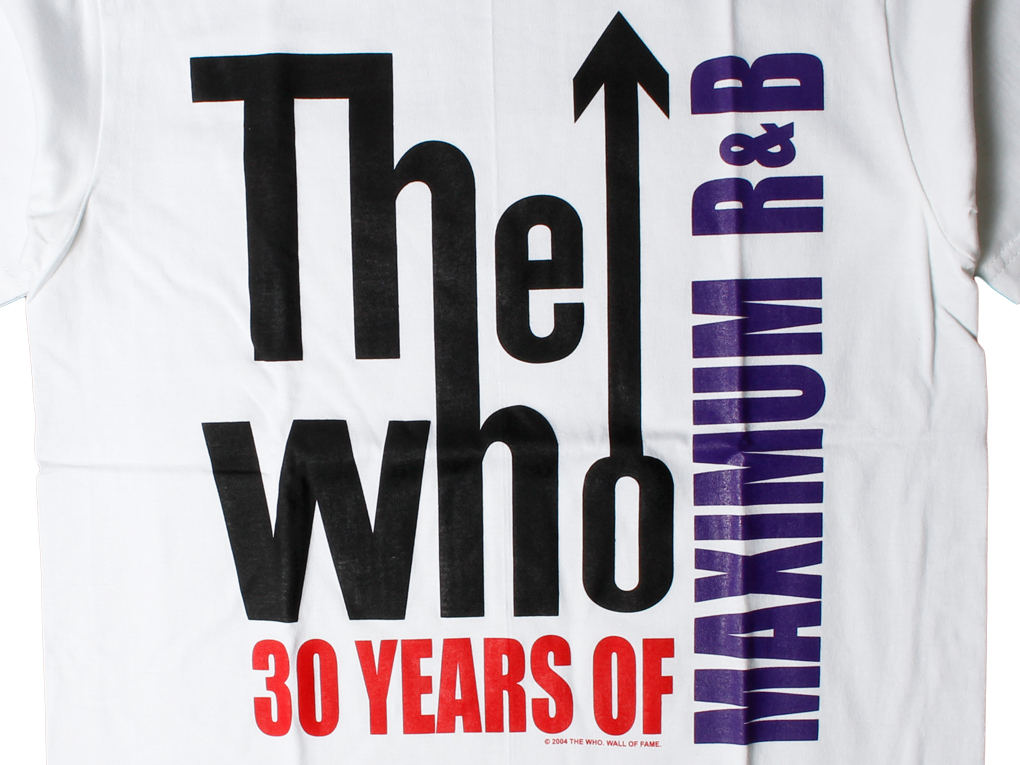 ロックTシャツ The Who ザ フー 30YEARS OF MAXIMUM R&B wft-0459