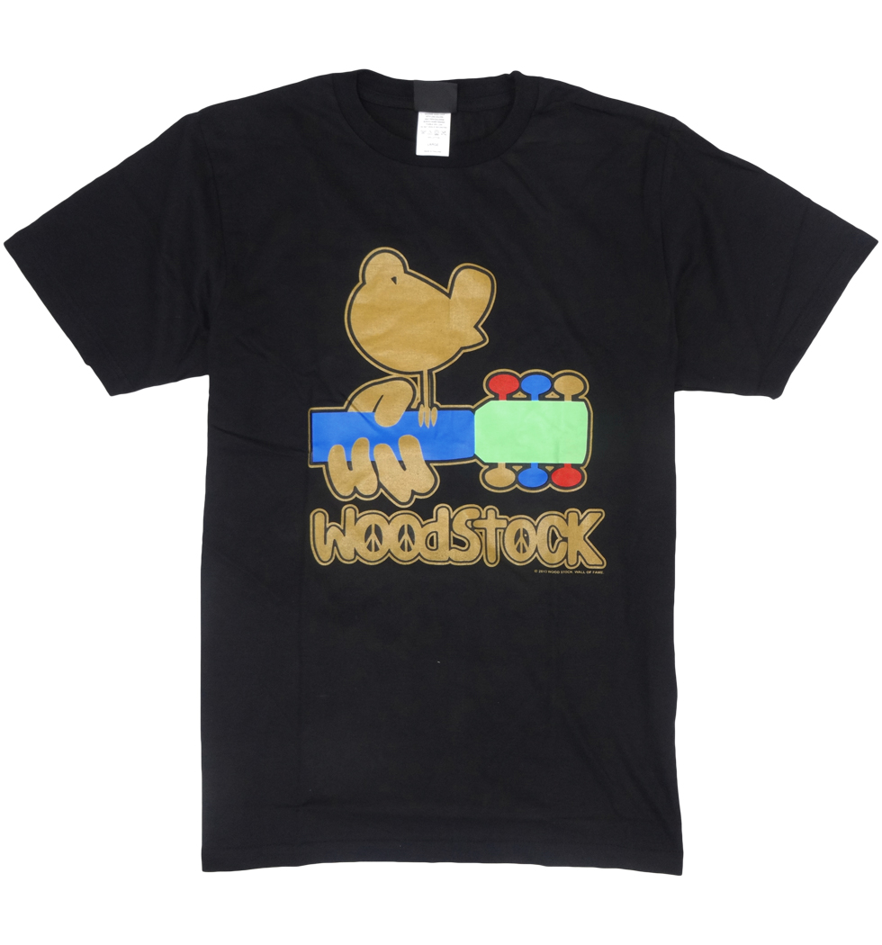 ロックTシャツ Woodstock ウッドストック ゴールドバード & ギター wft-0465