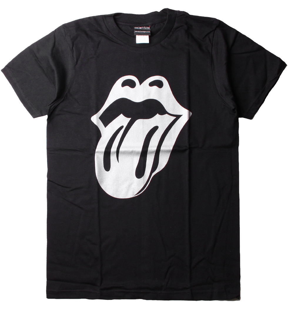 ロックTシャツ The Rolling Stones ローリングストーンズ Lips & Tongue シルバー唇 wft-0479