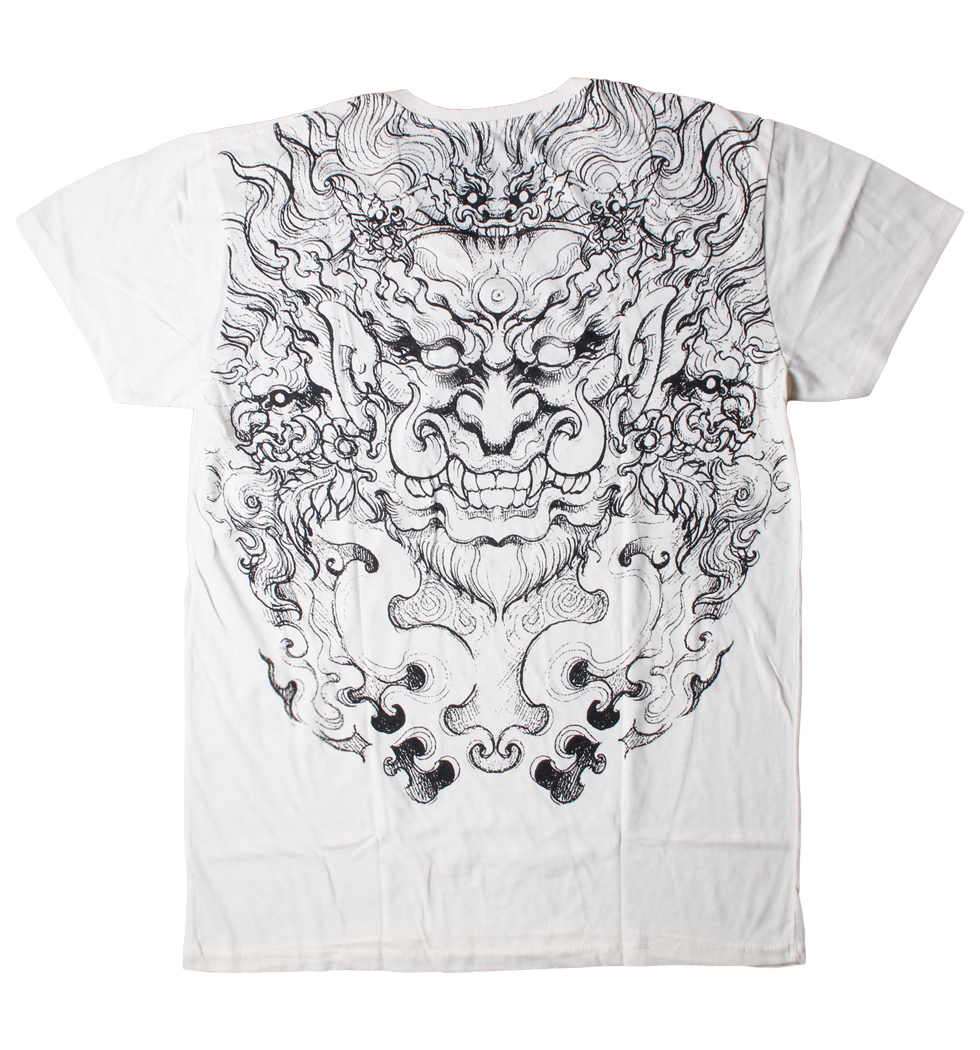 和風 和柄プリントtシャツ 鬼 メンズ インナー カットソー 半そで 半袖 メール便 Wr2 0007 アパレルの卸 仕入れならbkkアリババ