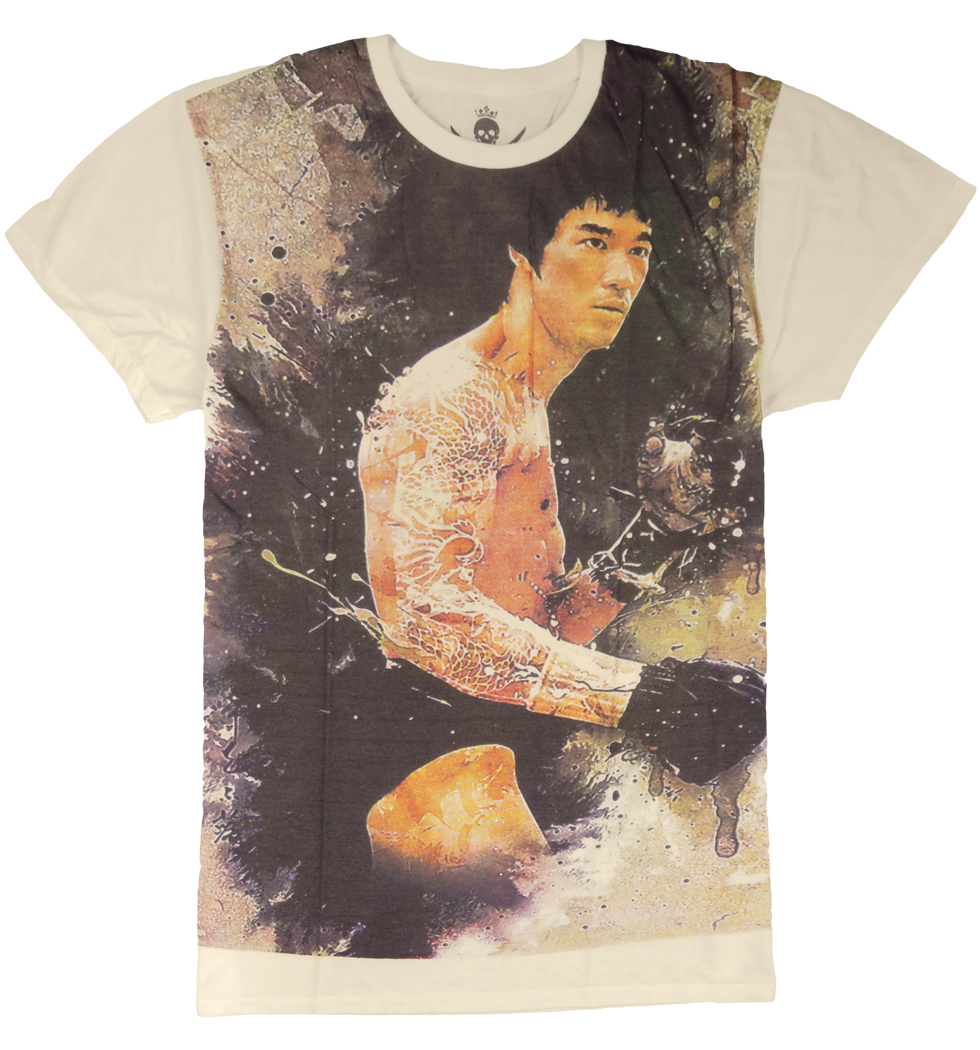 プリントTシャツ Bruce Lee ブルース リー 燃えよドラゴン メンズ/レディース/半袖/おもしろ/おしゃれ wrk-0024