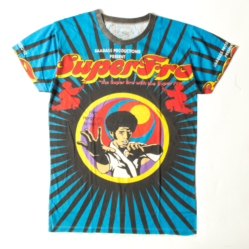 プリントTシャツ Super fro wrk-0039-c1