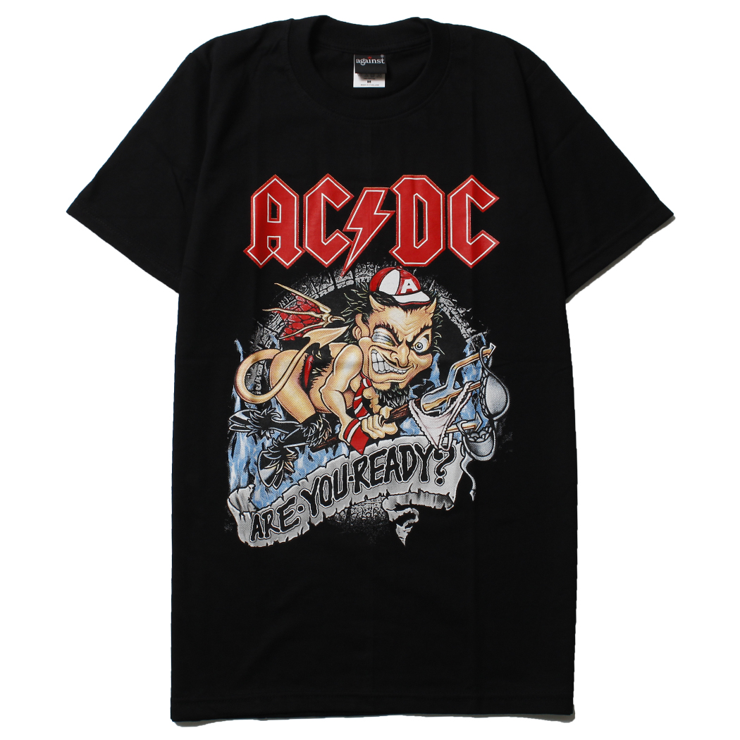 ロックTシャツ AC/DC エーシー・ディーシー ARE YOU READY? バックプリント ag3-0033
