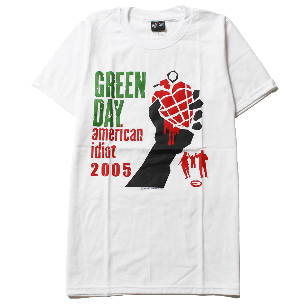 ロックTシャツ GREEN DAY グリーン・デイ AMERICAN IDIOT バックプリント ag3-0039